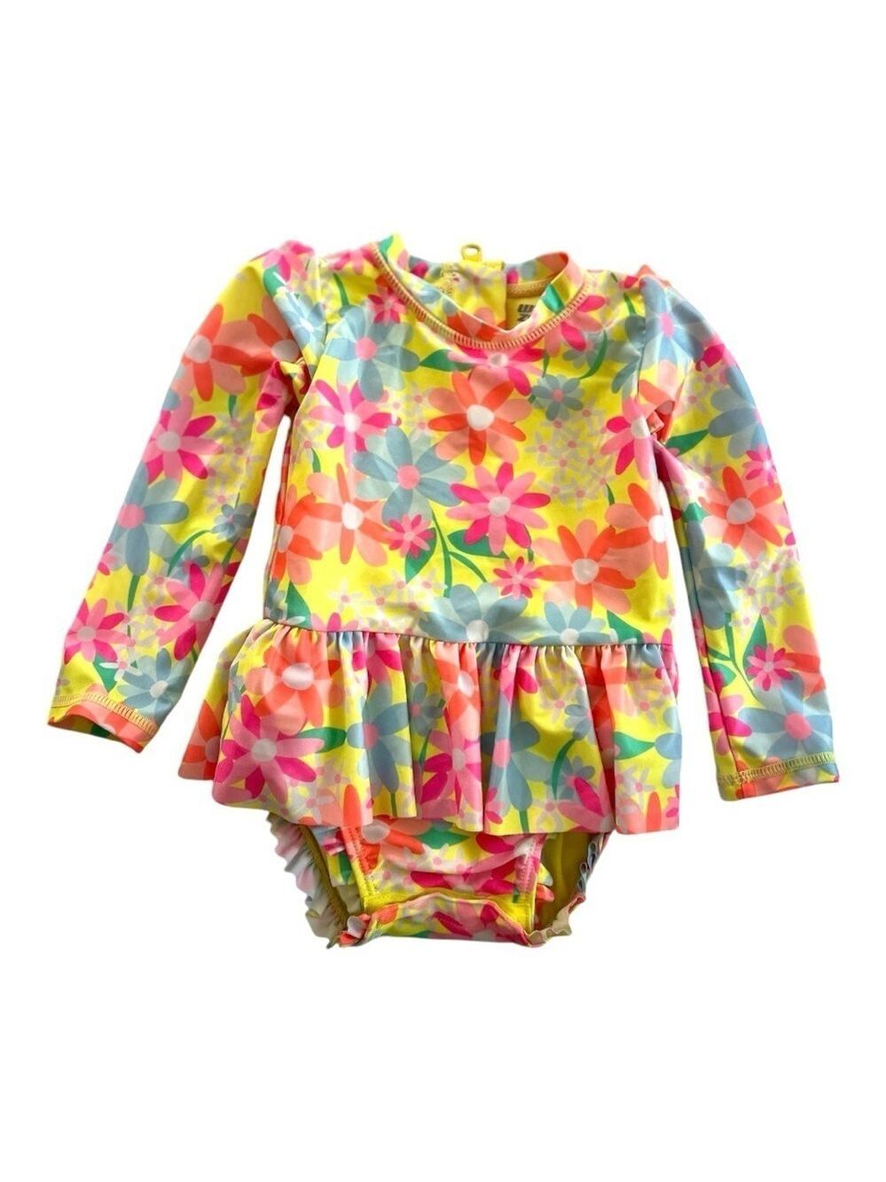 Toddler Girl Long sleeve Rash-guard Swimsuit